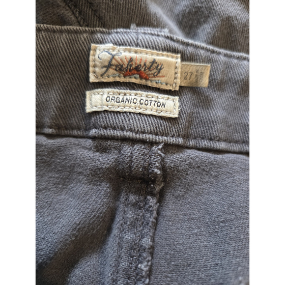 faherty jeans women Size 27 Straight Black Raw Edge - Picture 3 of 4